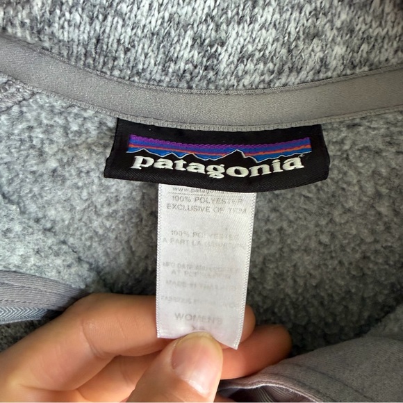 Patagonia Better Sweater Quarter Zip Fleece Gray Women’s - Picture 2 of 7